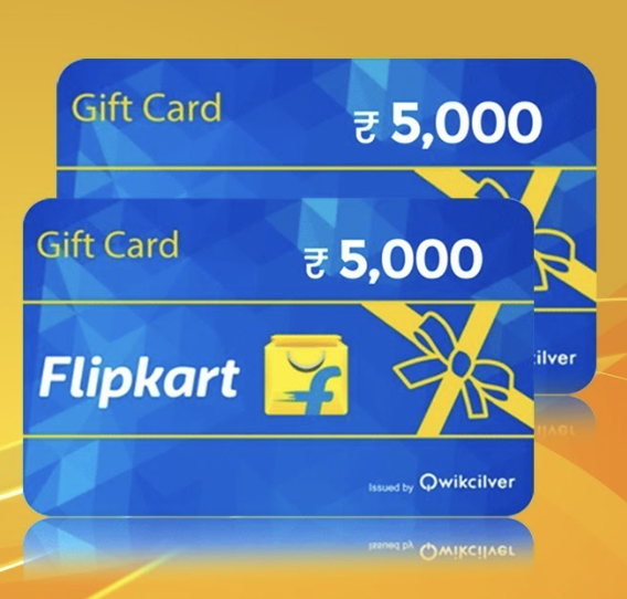 Flipkart 5000 Gift Voucher Number + Pin for FREE